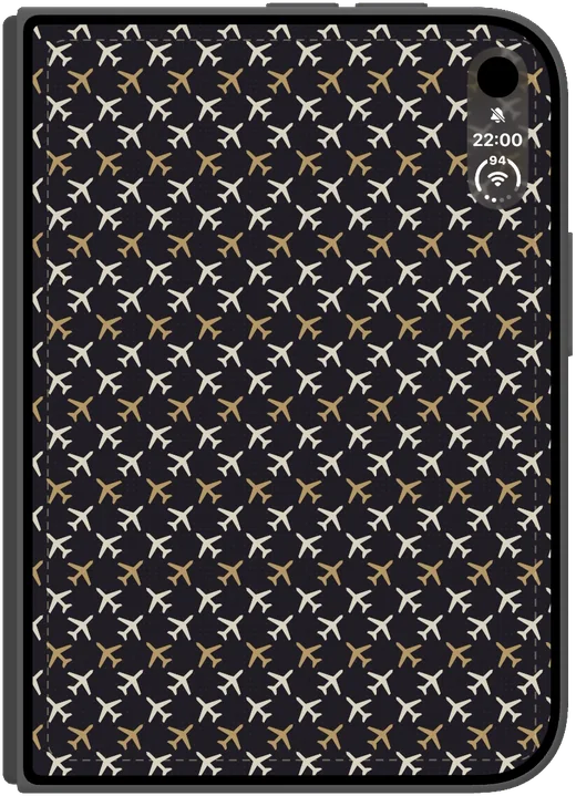 Cover patterned with small planes